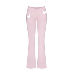 NWT SKIMS HEART CUT OUT FLARE LEGGING SZ XS CHERRY BLOSSOM